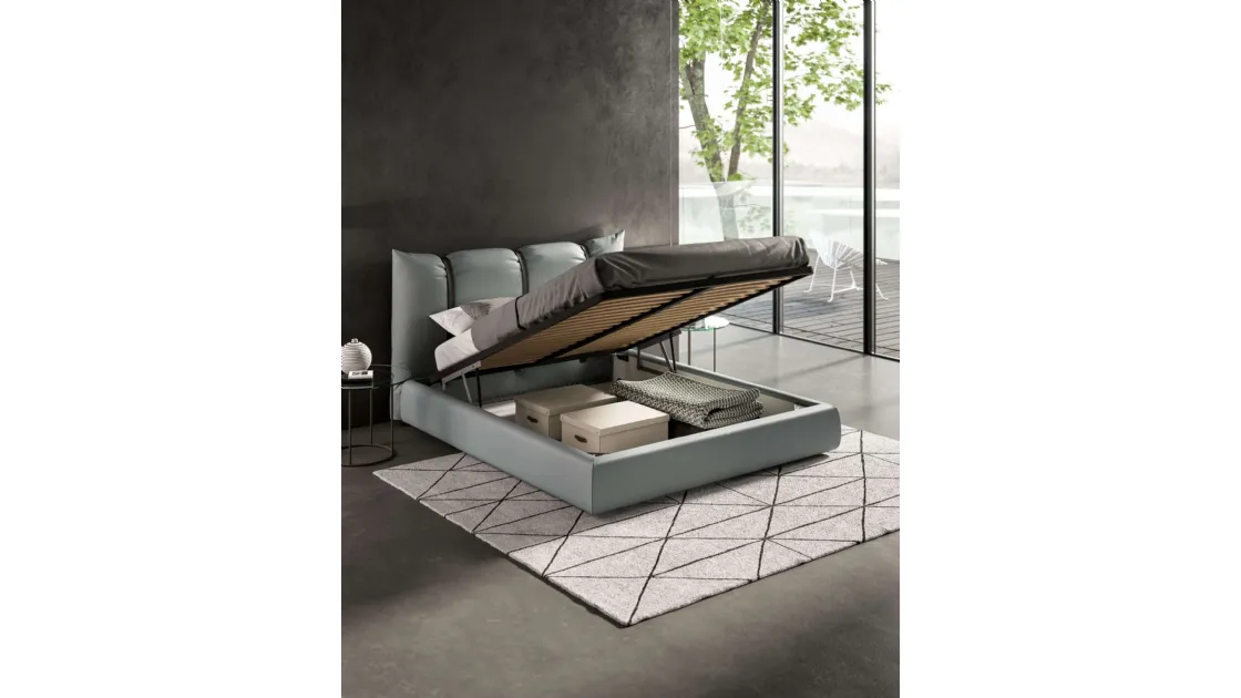 Letto con box contenitore Confit di Ozzio