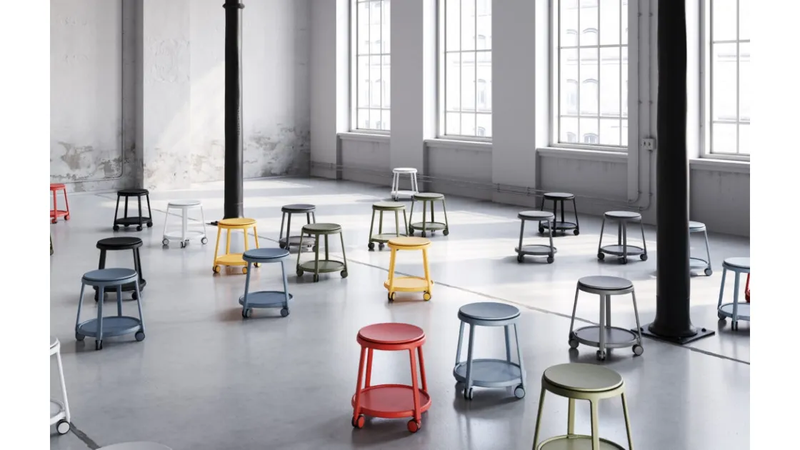 Sgabello Round&Roll Stool di Infiniti